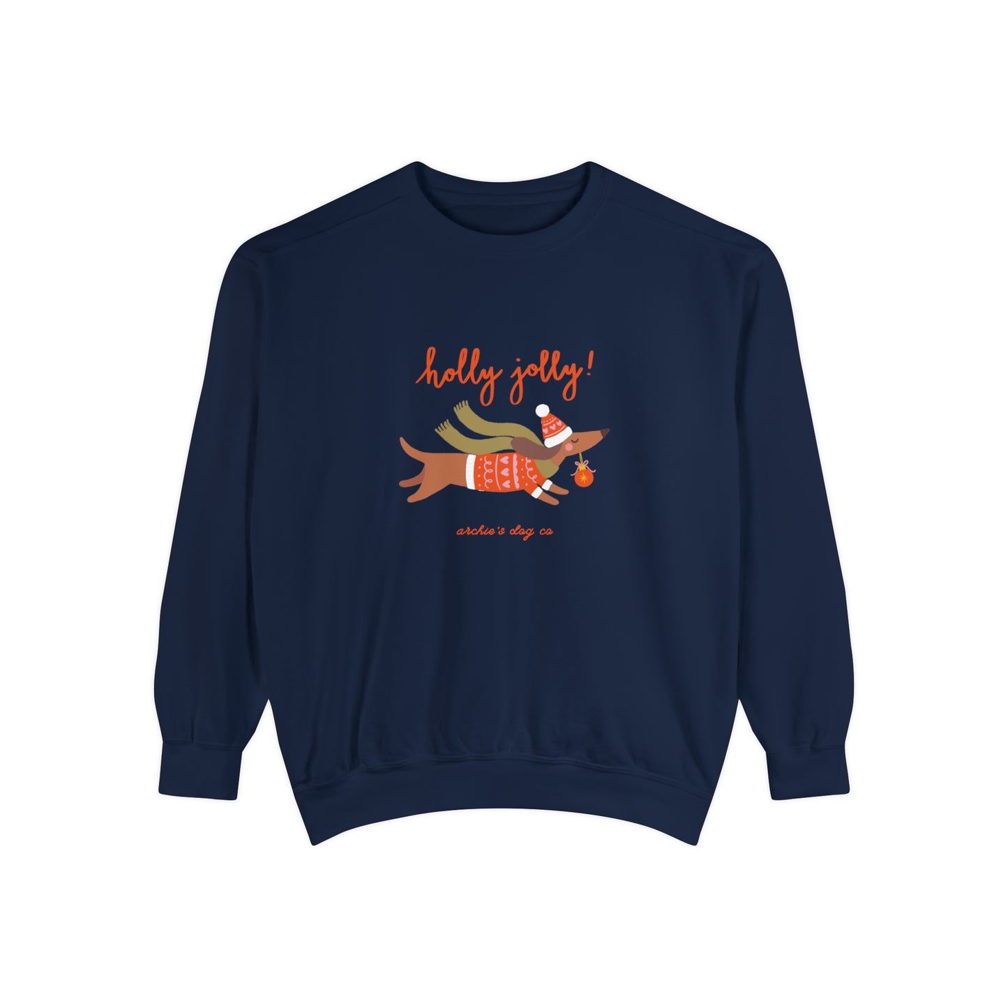 Holly Jolly Dog Mom Crewneck