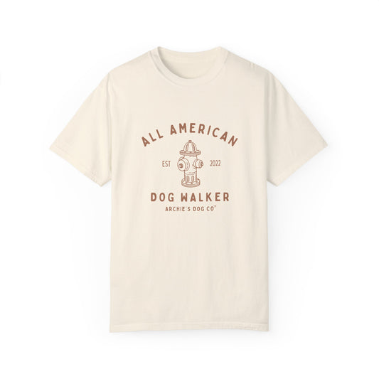 All American Dog Walker Ivory T-Shirt