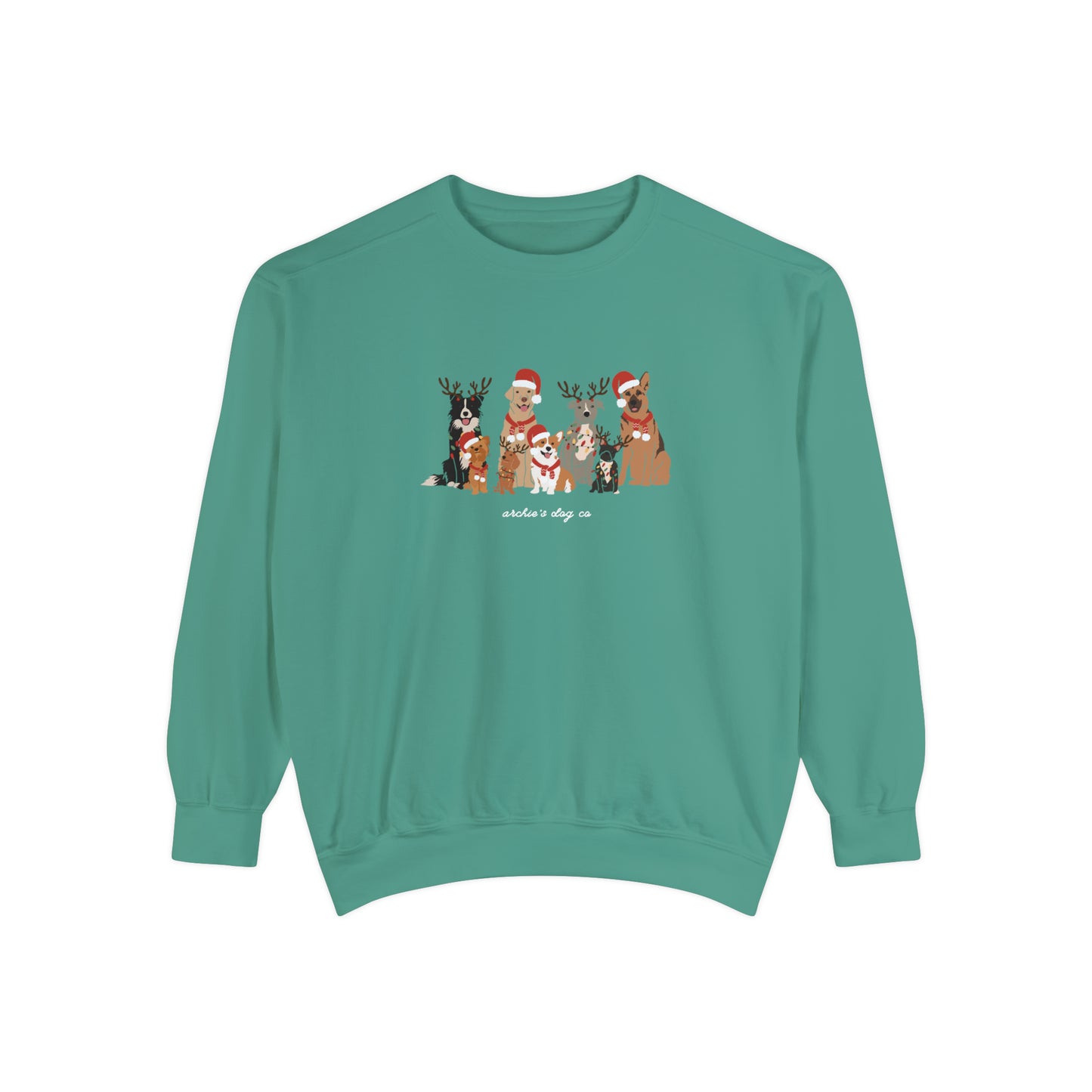Comfort Colors Christmas Dog Sweatshirt