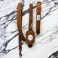 Teddy Brown - Sherpa Adjustable Dog Collar, Leash, & Poop Bag Holder