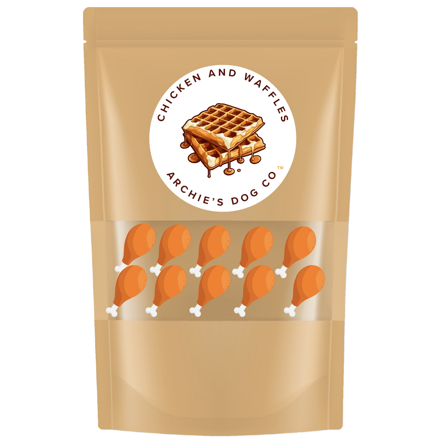 Chicken and Waffles Dog Treat Archie's Dog Co.
